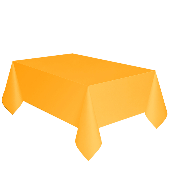 Nappe en papier jaune 137 x 274cm